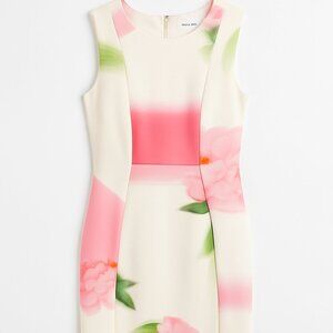 Calvin Klein Sleeveless Sheath Dress Floral Print 4P